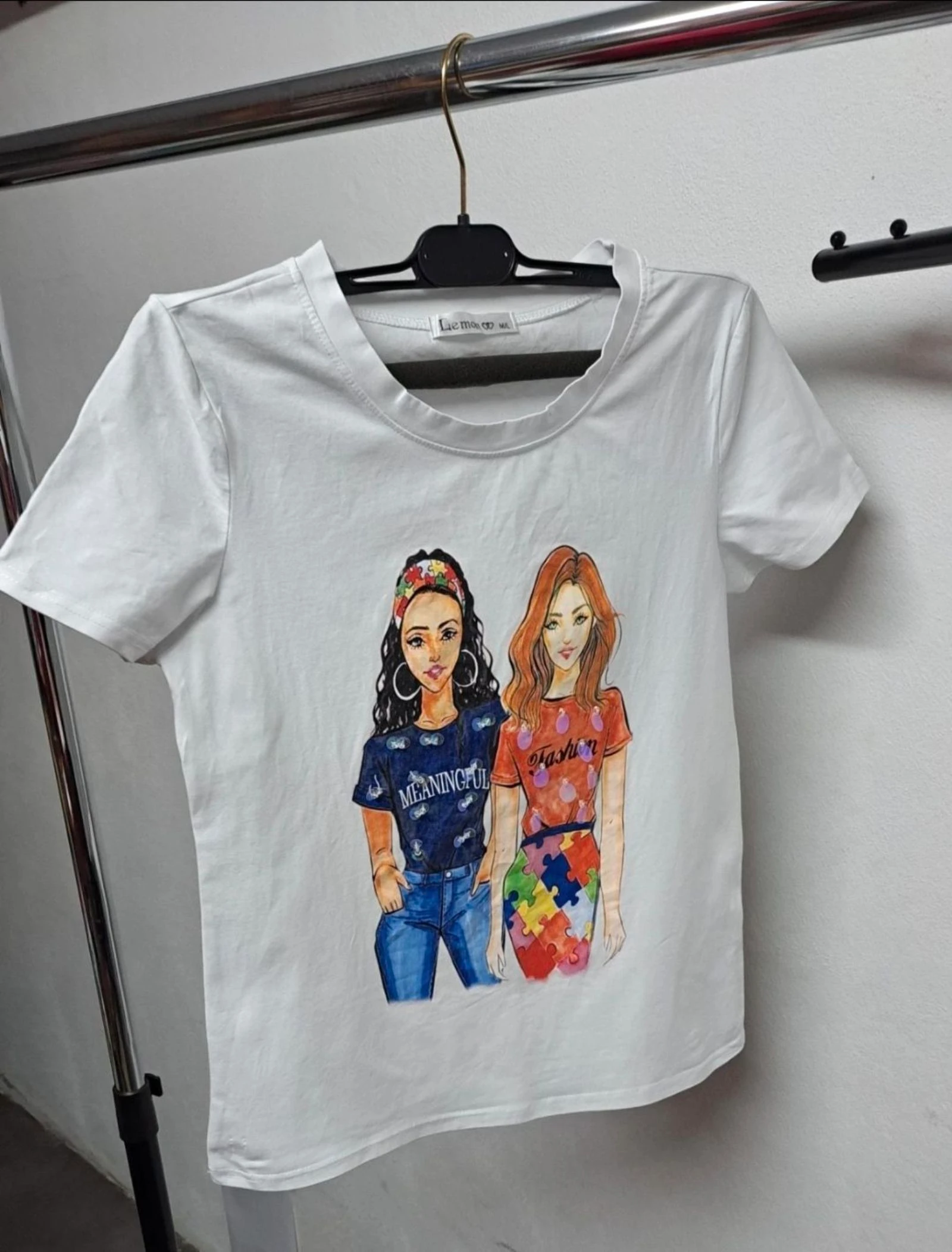 Witte T-shirt Lemon Fashion. – photo 2
